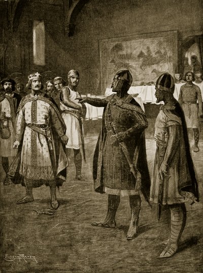 Due araldi di Robert denunciano Rufus, 1094, illustrazione da 